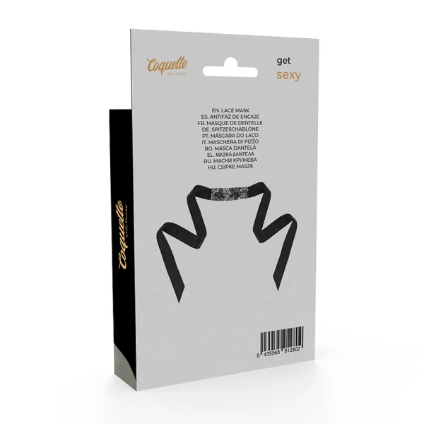 Coquette Accessories Kanten-oogmasker met lint Chic Desire zwart