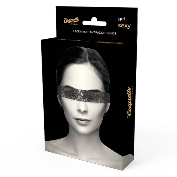 Coquette Accessories Kanten-oogmasker met lint Chic Desire zwart