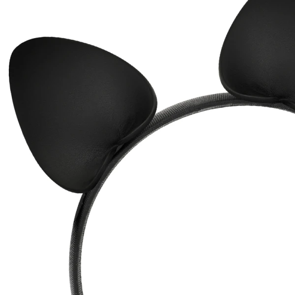 Coquette Accessories Hoofdband met Kattenoren van veganistisch leer