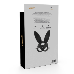 Coquette Accessories Ledermaske mit Hasenohren für Fetisch-Spiele – Bild 6