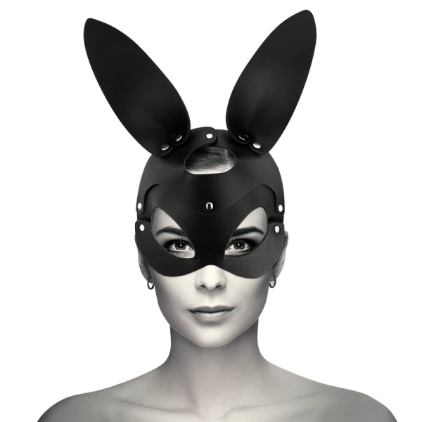 Coquette Accessories Ledermaske mit Hasenohren für Fetisch-Spiele