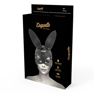 Coquette Accessories Ledermaske mit Hasenohren für Fetisch-Spiele – Bild 5