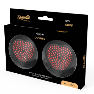Coquette Accessories zelfklevende tepelbedekkingen rood/zwart Coquette Accessories zelfklevende tepelbedekkingen rood/zwart - Afbeelding 4