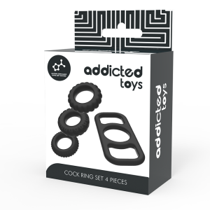 Addicted Toys Cock Ring Set 4 stuks flexibele siliconenringen Addicted Toys Cock Ring Set 4 stuks flexibele siliconenringen - Afbeelding 7