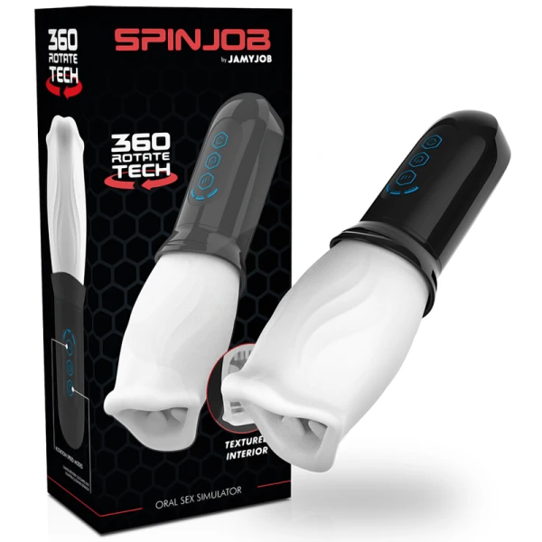 Jamyjob Spinjob Oral Sex Stimulator with 360° Rotation