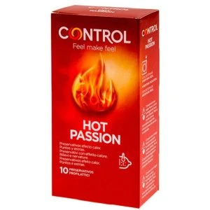 Control Hot Passion Condoms with Warming Effect, 10 Condoms