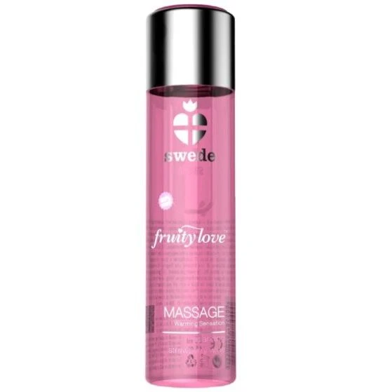 Swede Fruity Love Massageolie met warmte-effect Aardbei Champagne 60 ml