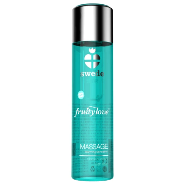 Swede Massageolie met verwarmend effect Zwarte bes en limoen 120 ml