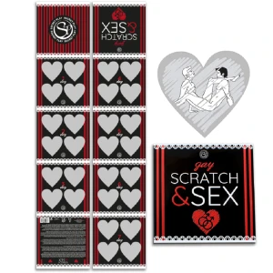 Secretplay 100% Games Scratch & Sex GAY Stellen Spel, Krabspel voor Homo's