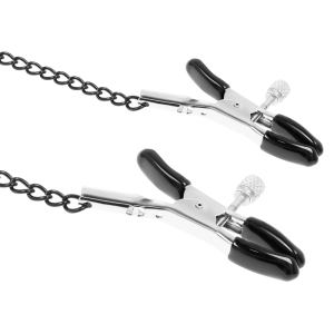 Fetish Submissive Bondage Knebelring met Nippelklemmen, vegan leer Fetish Submissive Bondage Knebelring met Nippelklemmen, vegan leer - Afbeelding 5