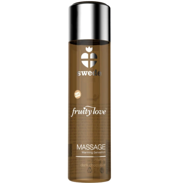 Swede Fruity Love Massageolie met verwarmend effect, donkere chocolade 120 ml