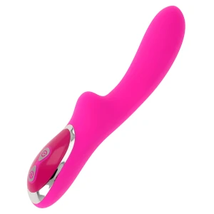 Ohmama Magnetischer Ladungsvibrator 21 cm mit Hasenstimulation, pink