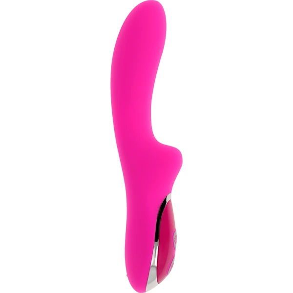 Ohmama Magnetische Ladingsvibrator 21 cm met Konijnenstimulatie, roze Ohmama Magnetische Ladingsvibrator 21 cm met Konijnenstimulatie, roze