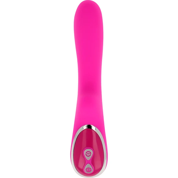 Ohmama Magnetische Ladingsvibrator 21 cm met Konijnenstimulatie, roze Ohmama Magnetische Ladingsvibrator 21 cm met Konijnenstimulatie, roze