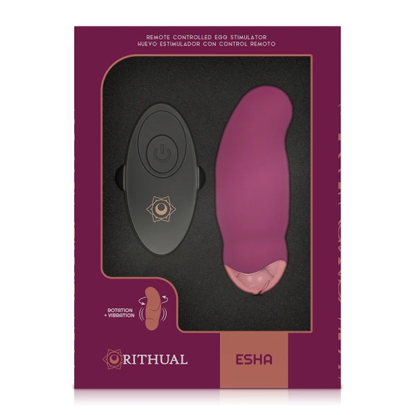 Rithual Esha EGG Vibrator met Rotatie en Afstandsbediening Rithual Esha EGG Vibrator met Rotatie en Afstandsbediening