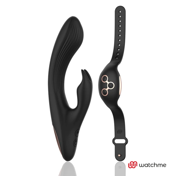 Anne´s Desire Rabbit-Vibrator Watchme met afstandsbediening, zwart/goud Anne´s Desire Rabbit-Vibrator Watchme met afstandsbediening, zwart/goud