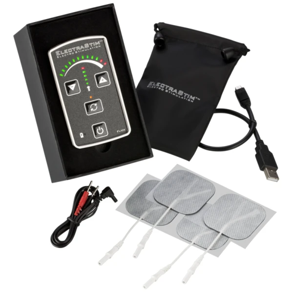 Electrastim Flick Stimulator EM60-e met pads, elektroseks voor beginners