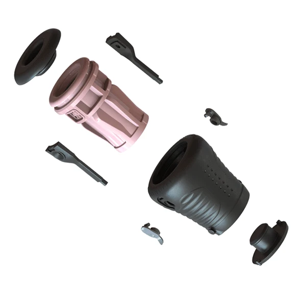 Electrastim Jack Socket E-Stim Masturbator met geleidende gel