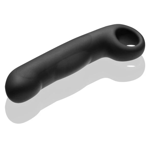 Electrastim Ovid Siliconen Dildo met Elektrostimulatie, zwart
