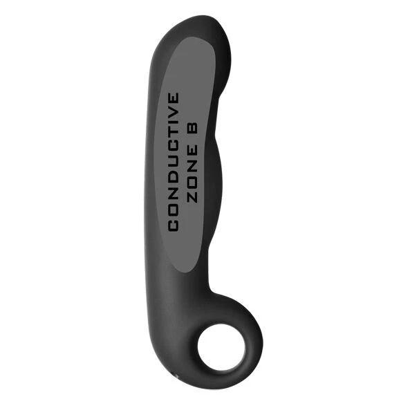 Electrastim Ovid Siliconen Dildo met Elektrostimulatie, zwart