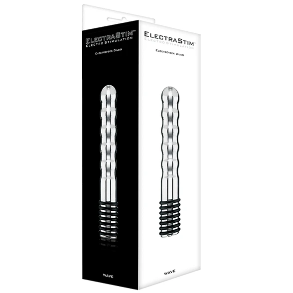 Electrastim Wave Elektrodildo van aluminium, 135 mm inbrengbare lengte