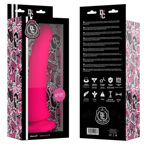 Deltaclub siliconen dildo medisch siliconen 23 cm x 4,5 cm roze Deltaclub siliconen dildo medisch siliconen 23 cm x 4,5 cm roze
