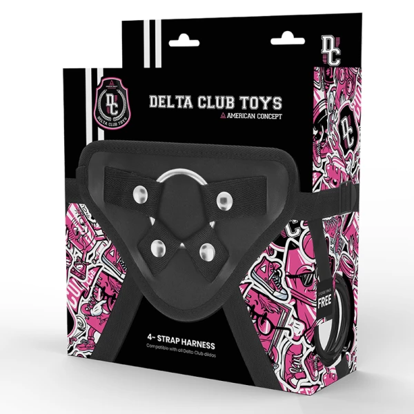 Deltaclub Harness Universeel Strap-On-Harnas met 3 Ringen