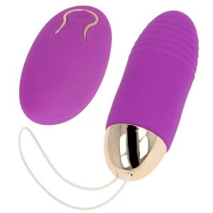 Ohmama Stimulating Vibrations-Ei mit Fernbedienung 10 Modi lila