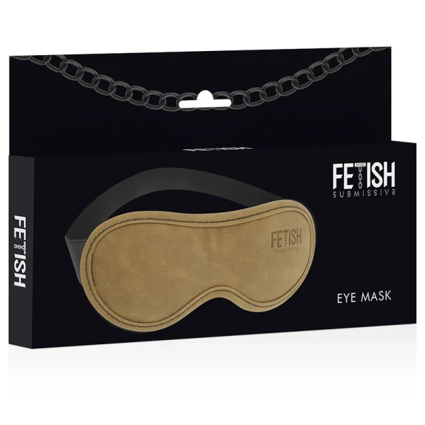 Fetish Submissive Origin Veganlederen masker met neopreenvoering voor bondage