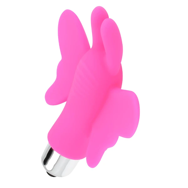 Ohmama Stimulating Schmetterlings-Fingerhut Vibrator met Siliconen