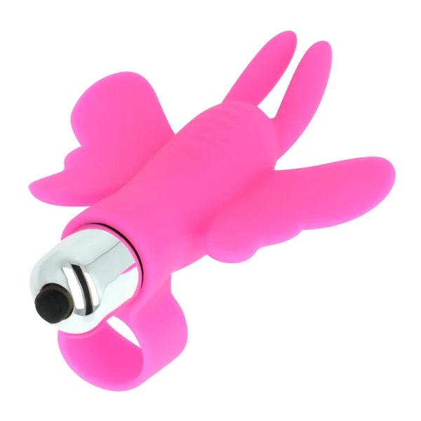Ohmama Stimulating Schmetterlings-Fingerhut Vibrator met Siliconen