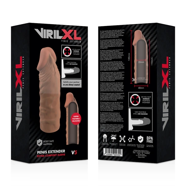 Virilxl Silikon Penisverlängerung V5 braun