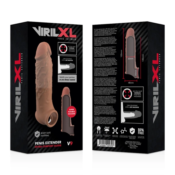 Virilxl Vloeibare Siliconen Penisverlenger V9 bruin