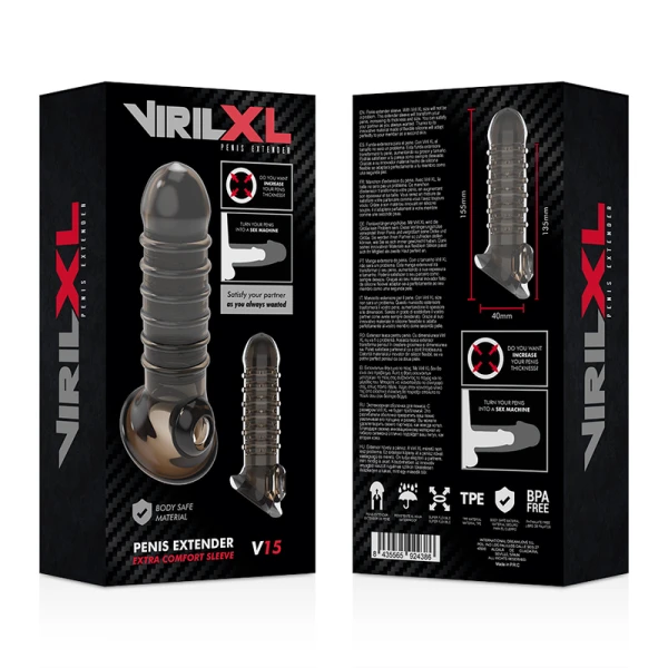 Virilxl Penisverlenging en Penishuls V15 Zwart Virilxl Penisverlenging en Penishuls V15 Zwart