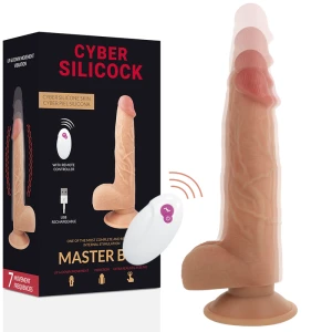 Cyber Silicock natural vibrator with remote control, 23.88 cm