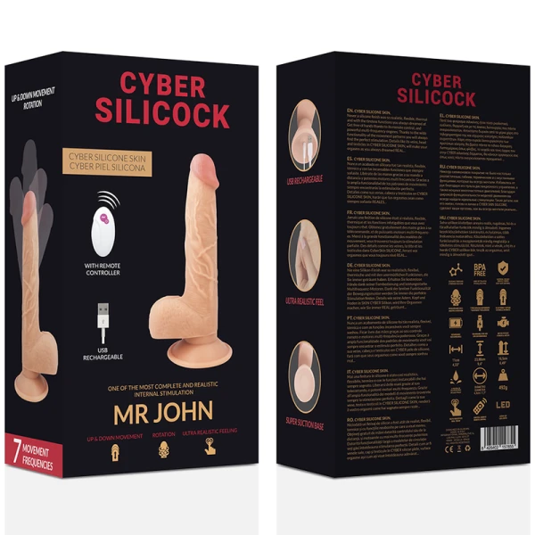 Cyber Silicock Realistische Vibrator met Afstandsbediening 23,88 cm