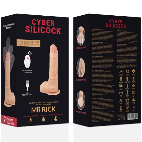 Cyber Silicock Mr. Rick Remote Control Vibrator with Suction Cup