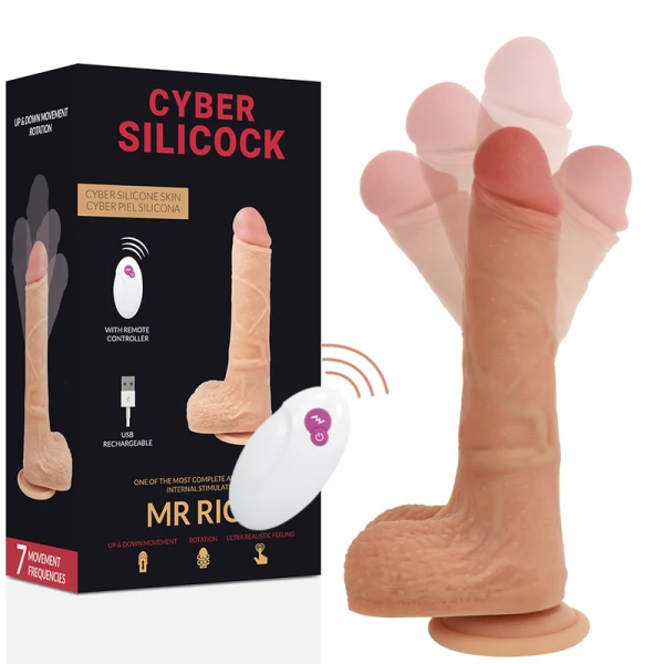 Cyber Silicock Mr. Rick Remote Control Vibrator with Suction Cup