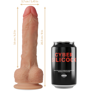 Cyber Silicock Strap-on Connor Silikon-Dildo met Harness en 3 ringen 20,5 cm Cyber Silicock Strap-on Connor Silikon-Dildo met Harness en 3 ringen 20,5 cm - Afbeelding 6