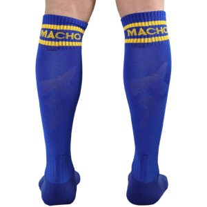 Macho Underwear Lange Sokken in Voetbalsok-stijl blauw Unisize Macho Underwear Lange Sokken in Voetbalsok-stijl blauw Unisize - Afbeelding 3