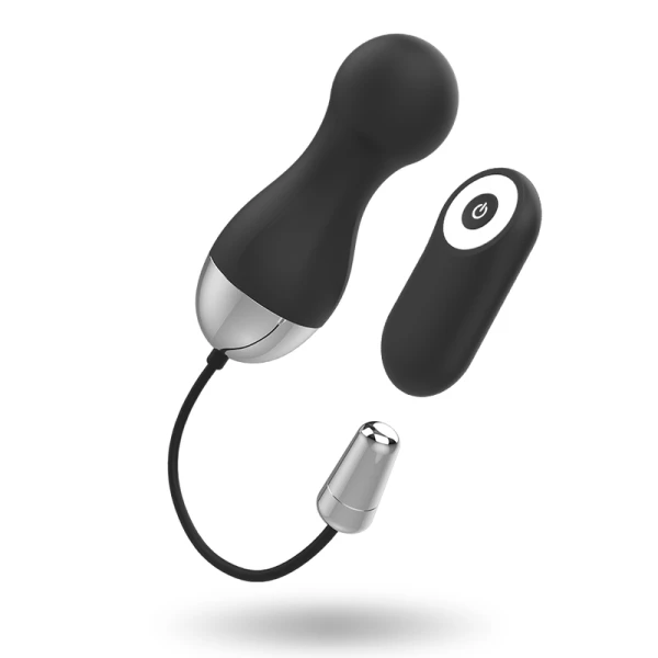Brilly Glam Ian Afstandsbediening Vibrator Ei Silicone zwart