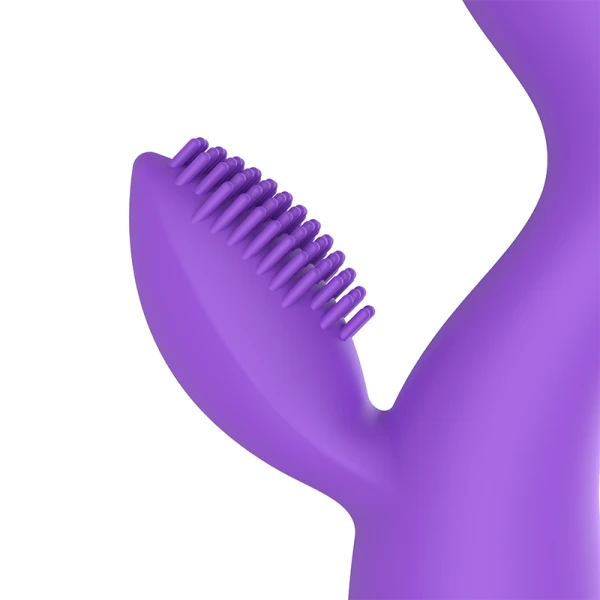Womanvibe Donna oplaadbare siliconen vibrator met clitorisstimulator
