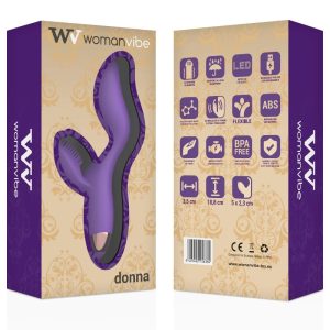 Womanvibe Donna oplaadbare siliconen vibrator met clitorisstimulator Womanvibe Donna oplaadbare siliconen vibrator met clitorisstimulator - Afbeelding 2