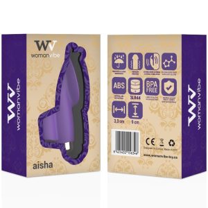 Womanvibe Aisha Siliconen Vingervibrator, 9 cm, stil en discreet Womanvibe Aisha Siliconen Vingervibrator, 9 cm, stil en discreet - Afbeelding 2