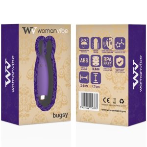 Womanvibe Minivibrator Bugsy Silicone Konijnenvibrator 7,3 cm Womanvibe Minivibrator Bugsy Silicone Konijnenvibrator 7,3 cm - Afbeelding 2