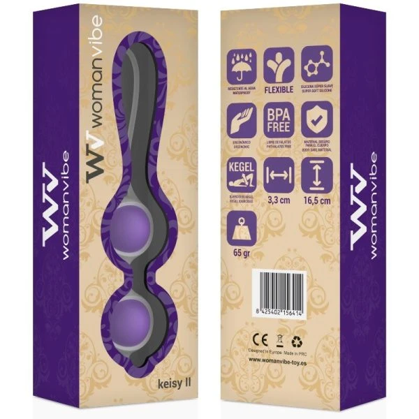 Womanvive Silicone-liefdesbollen Keisy II voor beginners