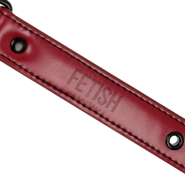 Fetish Submissive Dark Room Ademende Lederknebel met Neopreen