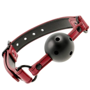 Fetish Submissive Dark Room Atmungsaktiver Lederknebel mit Neopren