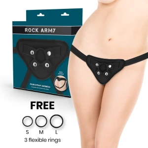 Rock Army verstellbares Strap-On-Geschirr mit flexiblen Ringen