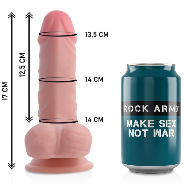 Rock Army Harness en Dual Density Dildo Panzer 17 cm Rock Army Harness en Dual Density Dildo Panzer 17 cm